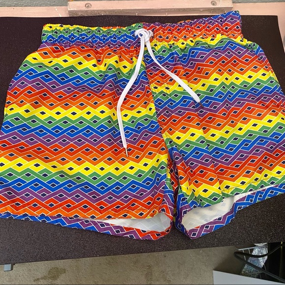 COPY - NEW,Men’s Elastic waist Swim Shorts size “L” - Picture 2 of 10